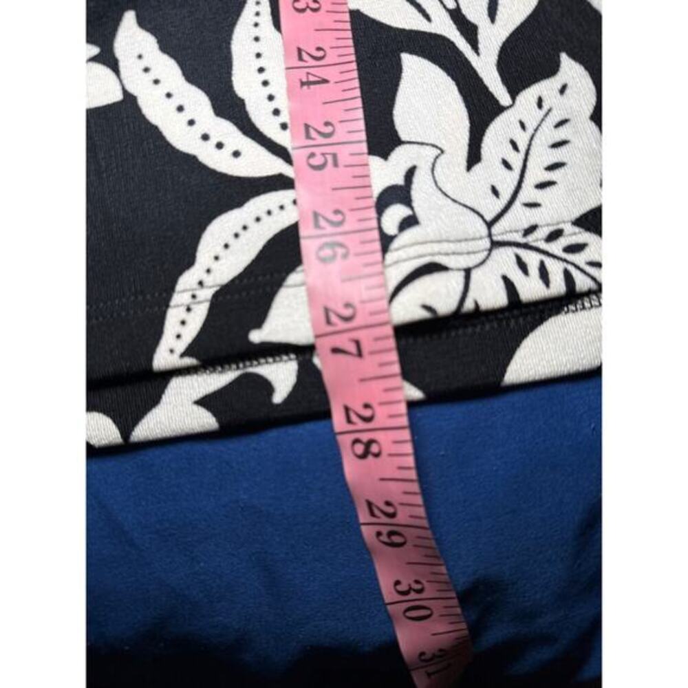 Chicos travelors floral quarter zip stretch short sleeve shirt womens large - Picture 6 of 7